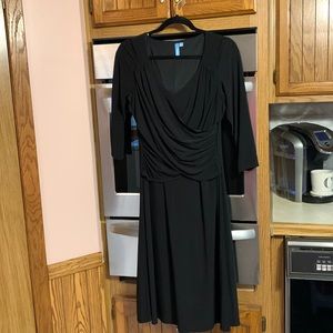 B-slim faux wrap shaping compression dress